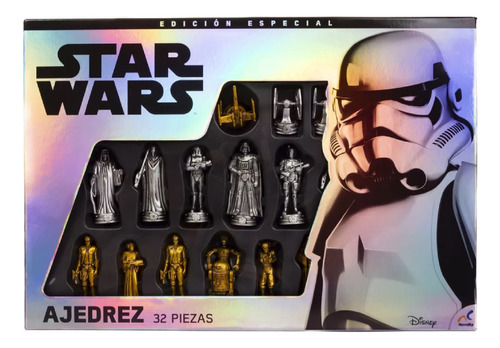 Ajedrez Edicion Especila Star Wars Original Fig 10cm Gama Up