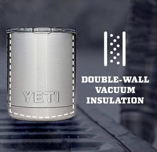 Vaso Yeti 10oz Lowball 295ml Térmico Black 10oz Lowball