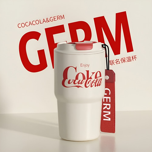 Vaso Mug Coca Cola X Germ 590ml Rojo Beige