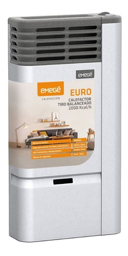 Imagen 2 de 6 de Calefactor Emege Tiro Balanceado 2000 Cal Euro 2120 Multigas