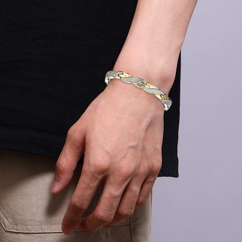 Pulsera De Titanio Magnética Ajustabl Reducción Del Dolor