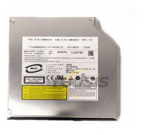 Unidad Cd-rw Dvd-rom Panasonic Ultraslim Ujda780 43w4605 113