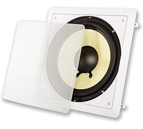 Acustica Audio Hds10 10pulgadas En Pared Kevlar Subwoofer Bl