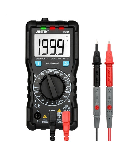 Mestek Dm91 Mini Multimetro Digital Multitester