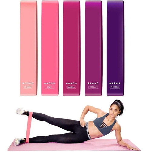 Imagen 3 de 4 de Bandas Elastica Ejercicio Theraband Terapia Gimnasio