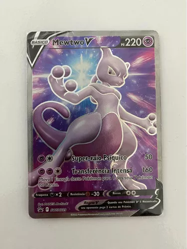 Carta Pokemon Mewtwo V Português Card Original Copag Pokémon Go