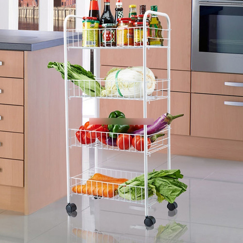 Imagen 3 de 3 de Carro Organizador De Almacenamiento Para Cocina 4 Niveles