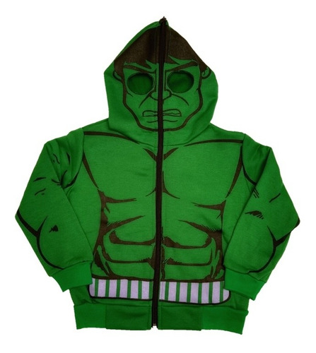 Buzo,chaqueta,hoodie Superheroes Hulk Niño Marvel Comics