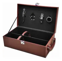 Comprar Maleta Porta Vinhos Para 2 Garrafas Com Acessórios Executiva