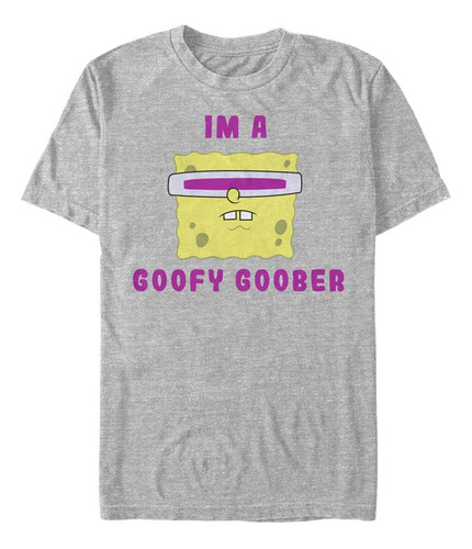 Nickelodeon Camiseta Con Cara De Bob Esponja Goober Para Hom