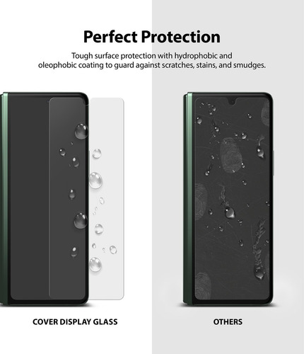 Imagen 3 de 6 de Film Protector Templado Para Galaxy Z Fold 3 Ringke Original