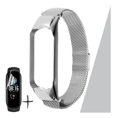 Correa Acero Inoxidable Imantada Xiaomi Mi Band 7 + Lámina