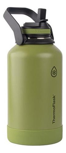 Thermo Flask Botella 1.9 Lts 24 Horas Con Sorbete Oliva