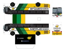 Comprar Miniatura Ônibus Modelismo Gontijo Busscar Impresso Montar
