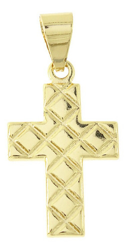 Hermoso Dije Cruz Crucifijo Oro Laminado 18k Hombre