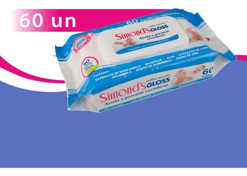 Toallas Humedas Simonds Gloss 60und Hipoalergenicas