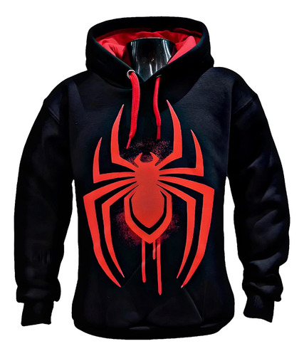 Buzo Spiderman Doble Estampa Super Frizado Premium