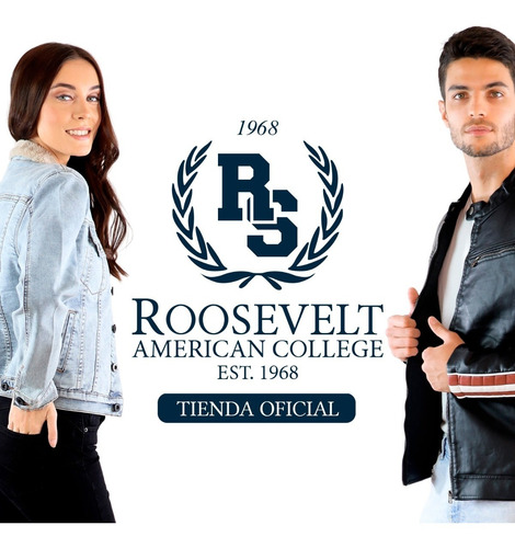 Imagen 8 de 8 de Chamarra Roosevelt Biker Vini Piel Slim Fit Super Calidad