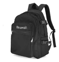 Comprar Himawari - Mochila Escolar O De Viaje Porta Laptop H1003-1 Color Negro Diseño De La Tela Lisa