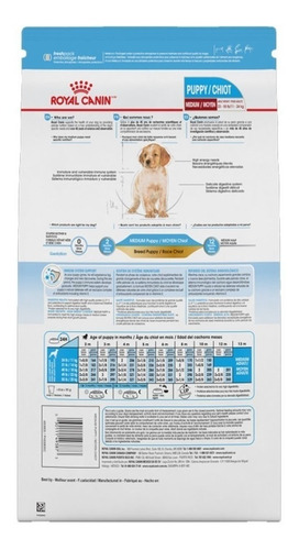 Imagen 2 de 2 de Alimento Royal Canin Size Health Nutrition Medium Puppy para perro cachorro de raza mediana sabor mix en bolsa de 3 kg