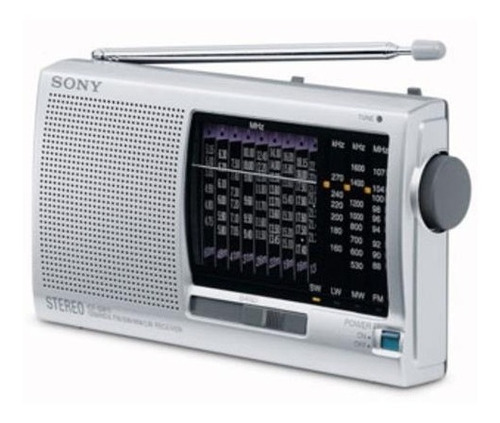 Radio Portatil Sony Icf-sw11 - 12 Faixas Novo + Brinde