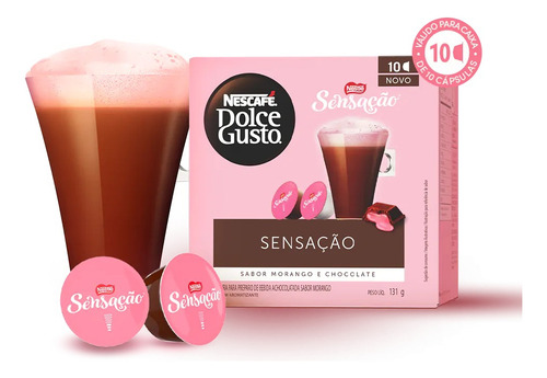 Kit 4cx Leite Chocolate Sensação Cápsula Nescafé Dolce Gusto