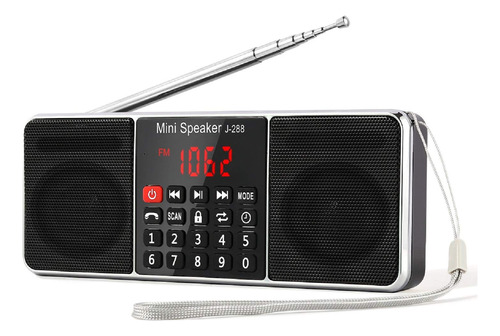 Prunus J-288 Radio Porttil Am Fm Radio Con Altavoz Bluetooth