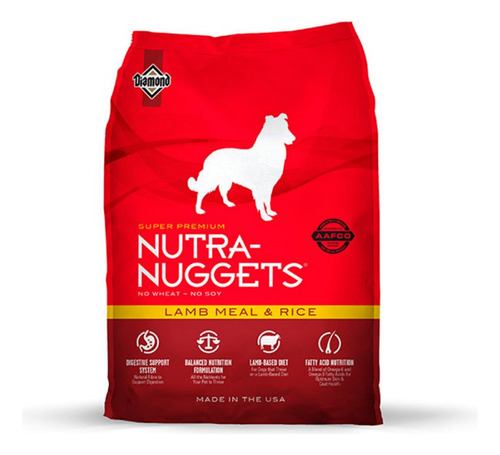 Concentrado Perro Nutra Nuggets 1801 1 Kg Cordero Adulto