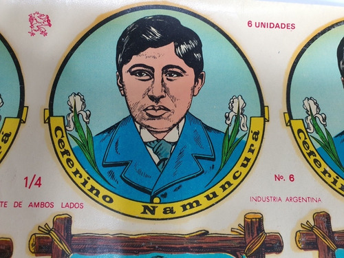Antiguo Calco Al Agua D 1960 Plancha 6 De Ceferino Namumcura