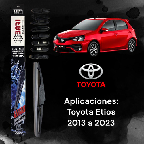 Escobilla Trasera Etios 2013 2014 2015 2016 2017 2018 2019