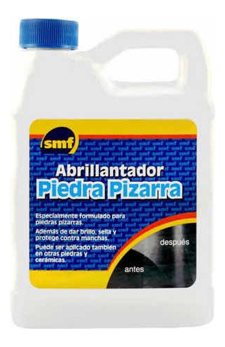 Abrillantador Piedra Pizarra Pisos Smf Botella 1 Litro