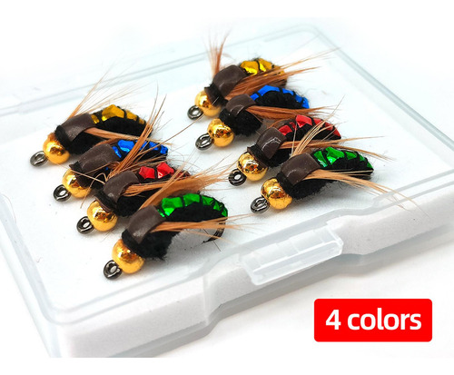 3 X 8x Señuelos De Pesca Pesca Con Mosca Hombres
