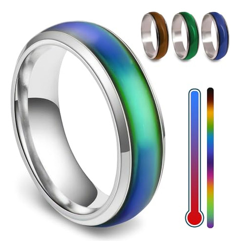 50pcs Color Changing Rings For Teen Girls - Mood Ring F...