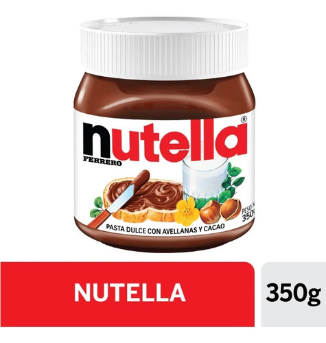 Nutella Ferrero 350g Pasta De Avellanas & Cacao