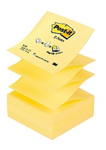 Imagen 3 de 3 de Taquito Post It Pop Up 330 Amarillo 76x76 Mm X 100 Hojas