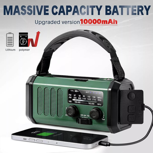 Radio Crank Radio Emergency Solar Weather Radio 10000mah