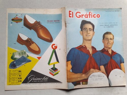 Revista El Gráfico Nº 2049 Racing Heguy Harriot Polo - 1958