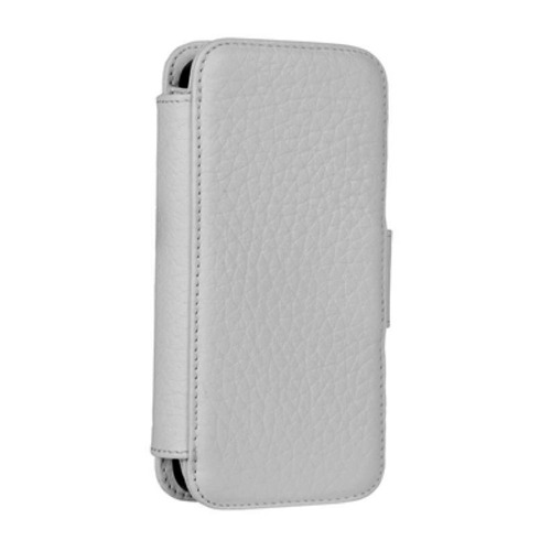 Estuche Cuero iPhone 5 5s Wallet Book Blanco Sena Ta0119