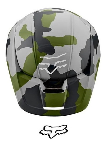 Capacete Fox V1 Mvrs Przm Camo Fosco Camuflado Motocross
