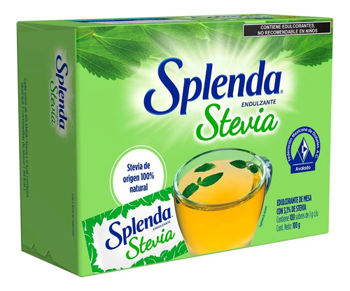 Splenda Endulzante Stevia 100 Sobres De 1g C/u
