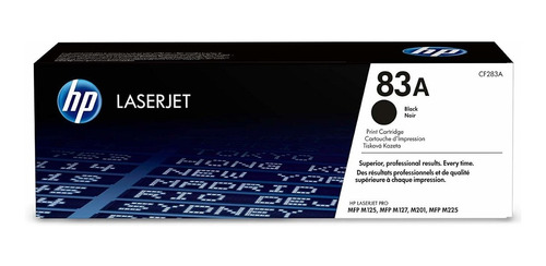 Toner Original Hp 83a Negro Cf283a M125 M127 M201 M225