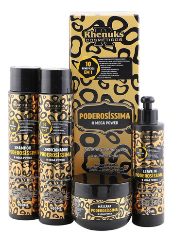 Imagem 1 de 1 de Kit Capilar Poderosíssima Mega Power Rhenuks