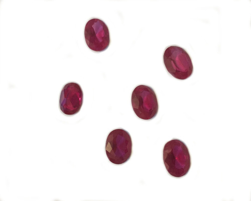 Rubi Corte Oval Sintetico 10x8mm Paquete 2 Envio Gratis