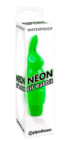 Estimulador Vibrador Neon Little Rabbits # Verde