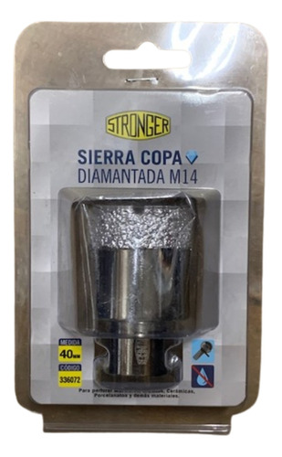 Mecha Copa Diamantada Stronger 40mm Amoladora