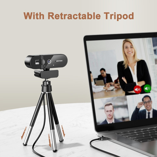 Webcam 4k Cámara Web Mini 30fps Usb Con Micrófono