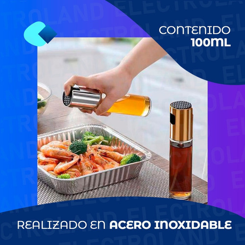 Imagen 5 de 10 de Rociador Spray Cocina Vinagre Aceites Acero Inoxidable 100ml