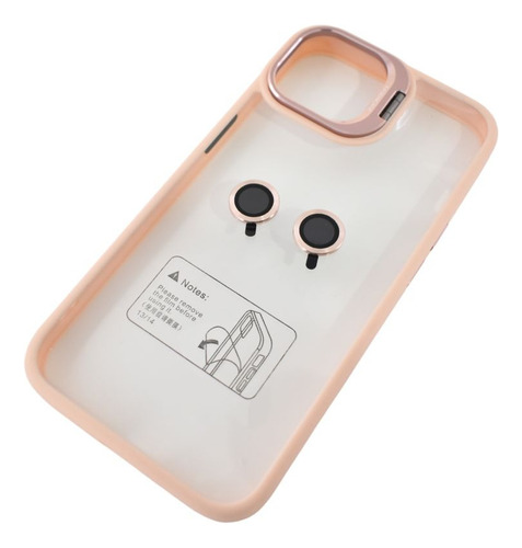 Funda Premium Soporte Protec Lente Compatible Con iPhone 13