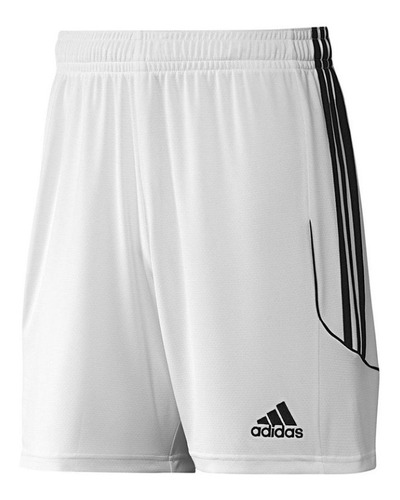 short blanco adidas futbol