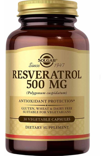 Resveratrol Solgar 30 Capsulas - Unidad a $9624